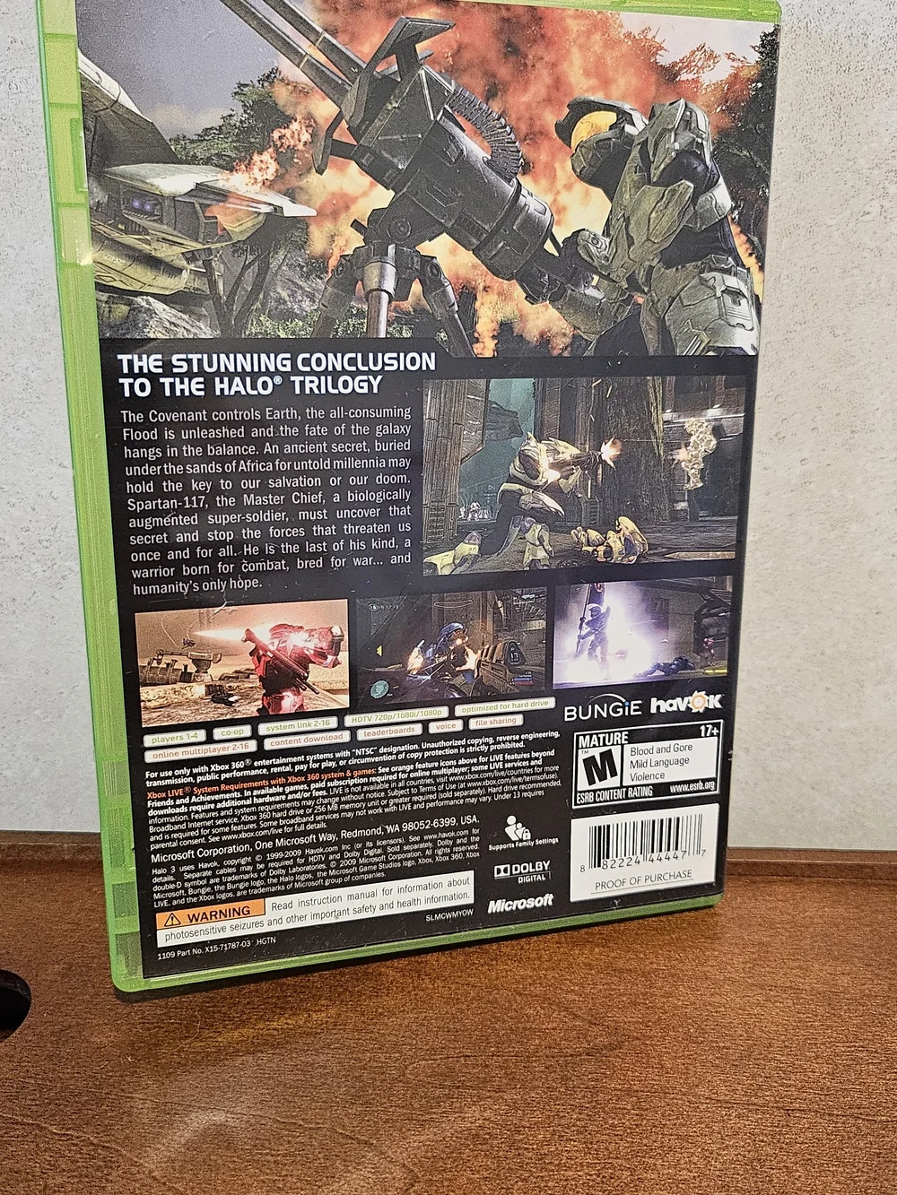 Microsoft Xbox 360 Halo 3 Platinum Hits - Black/Green Cover